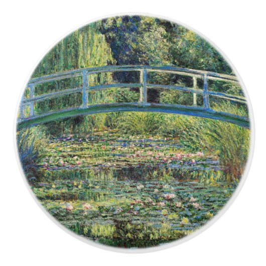 Claude Monet - Water Lily Pond und japanische Brüc Keramikknauf (Vorderseite)