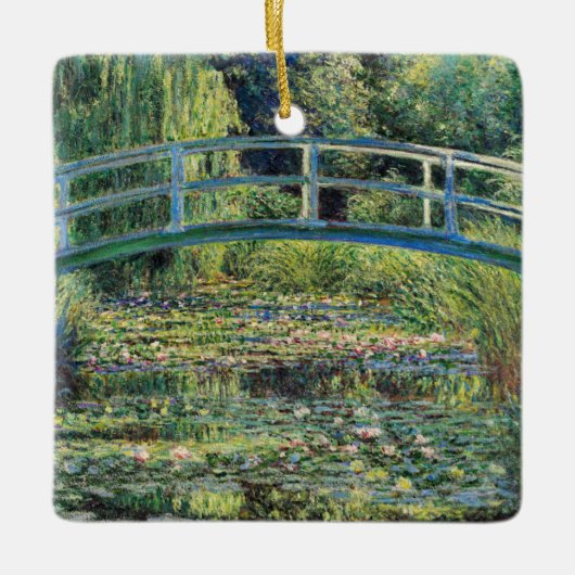 Claude Monet - Water Lily Pond und japanische Brüc Keramikornament (Vorderseite)