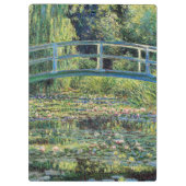 Claude Monet - Water Lily Pond und japanische Brüc Klemmbrett (Rückseite)