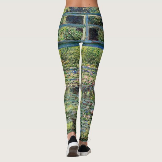 Claude Monet - Water Lily Pond und japanische Brüc Leggings (Rückseite)