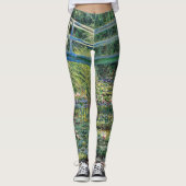 Claude Monet - Water Lily Pond und japanische Brüc Leggings (Vorderseite)