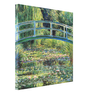 Claude Monet - Water Lily Pond und japanische Brüc Leinwanddruck