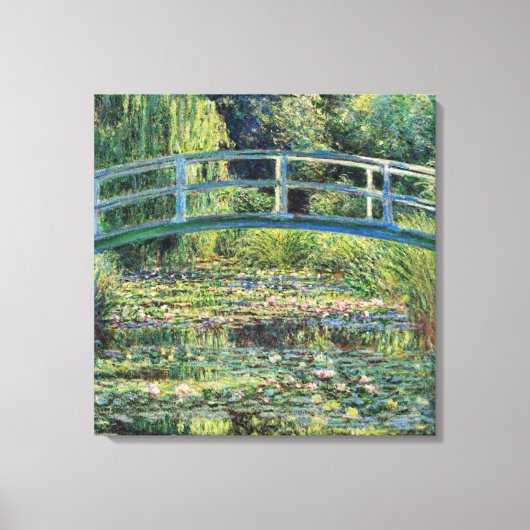 Claude Monet - Water Lily Pond und japanische Brüc Leinwanddruck (Vorderseite)