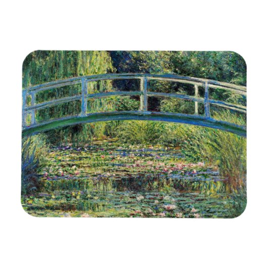 Claude Monet - Water Lily Pond und japanische Brüc Magnet (Horizontal)