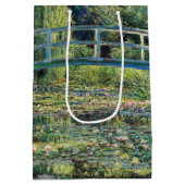 Claude Monet - Water Lily Pond und japanische Brüc Mittlere Geschenktüte (Rückseite)