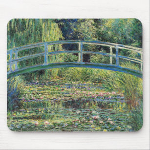 Claude Monet - Water Lily Pond und japanische Brüc Mousepad