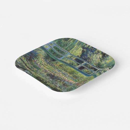Claude Monet - Water Lily Pond und japanische Brüc Pappteller (Gewinkelt)
