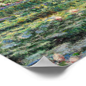 Claude Monet - Water Lily Pond und japanische Brüc Poster (Ecke)