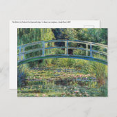 Claude Monet - Water Lily Pond und japanische Brüc Postkarte (Vorne/Hinten)