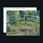 Claude Monet - Water Lily Pond und japanische Brüc Postkarte<br><div class="desc">The Water Lily Pond and the Japanese Bridge / Le Bassin aux nympheas - Claude Monet,  1899</div>