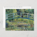 Claude Monet - Water Lily Pond und japanische Brüc Postkarte<br><div class="desc">The Water Lily Pond and the Japanese Bridge / Le Bassin aux nympheas - Claude Monet,  1899</div>