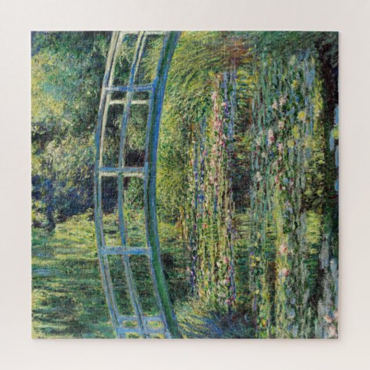 Claude Monet - Water Lily Pond und japanische Brüc Puzzle (Vertikal)