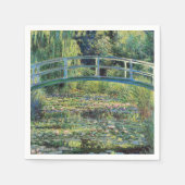 Claude Monet - Water Lily Pond und japanische Brüc Serviette (Vorderseite)