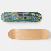 Claude Monet - Water Lily Pond und japanische Brüc Skateboard (Horizontal)
