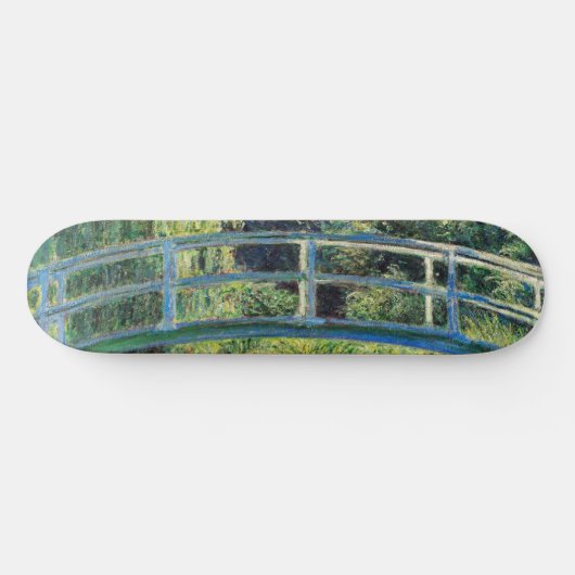 Claude Monet - Water Lily Pond und japanische Brüc Skateboard (Horizontal)
