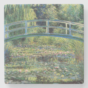 Claude Monet - Water Lily Pond und japanische Brüc Steinuntersetzer