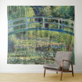 Claude Monet - Water Lily Pond und japanische Brüc Wandteppich (Beispiel (Horizontal))