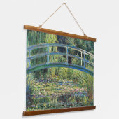 Claude Monet - Water Lily Pond und japanische Brüc Wandteppich Mit Holzrahmen (Gewinkelt)