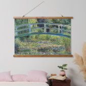 Claude Monet - Water Lily Pond und japanische Brüc Wandteppich Mit Holzrahmen (Schlafzimmer)