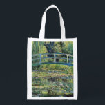 Claude Monet - Water Lily Pond und japanische Brüc Wiederverwendbare Einkaufstasche<br><div class="desc">The Water Lily Pond and the Japanese Bridge / Le Bassin aux nympheas - Claude Monet,  1899</div>