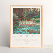 Claude Monet Water Lily Pond Vintage Malerei Poster