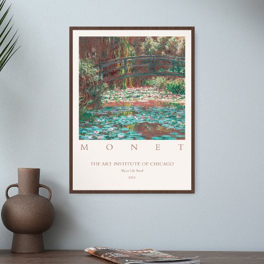 Claude Monet Water Lily Pond Vintage Malerei Poster