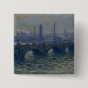 Claude Monet Waterloo Bridge, 1902 Button