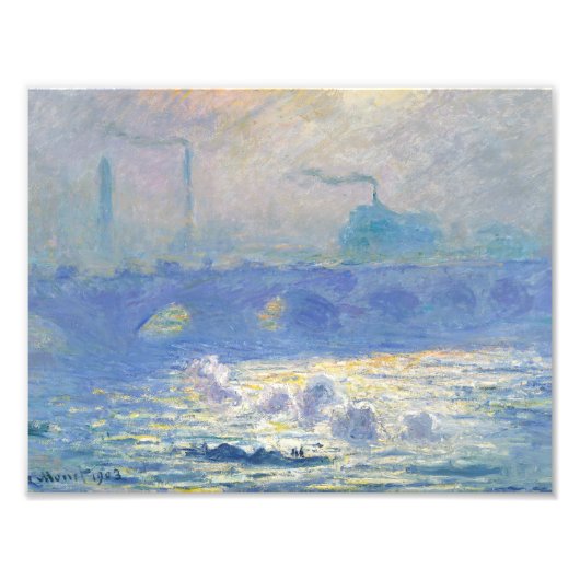 Claude Monet - Waterloo Bridge Fotodruck (Vorne)