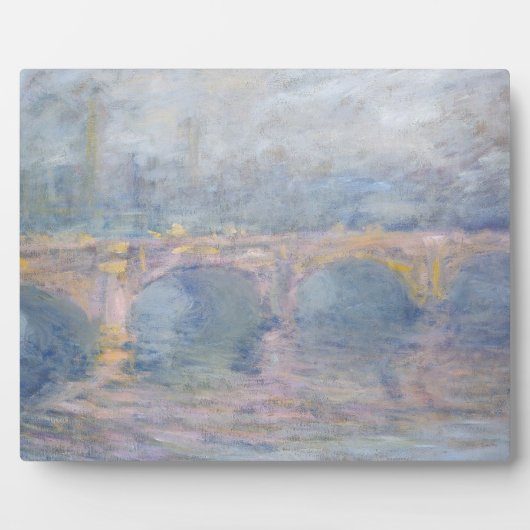 Claude Monet | Waterloo Bridge, London, bei Sunset Fotoplatte (Vorderseite)