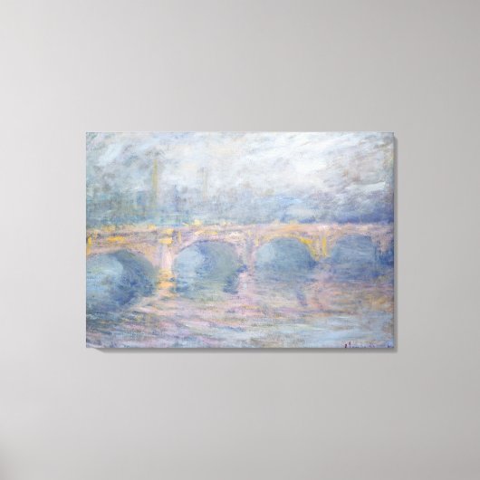 Claude Monet | Waterloo Bridge, London, bei Sunset Leinwanddruck (Vorderseite)