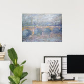 Claude Monet | Waterloo Bridge, London, bei Sunset Poster (Heimbüro)