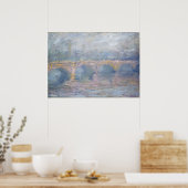 Claude Monet | Waterloo Bridge, London, bei Sunset Poster (Küche)
