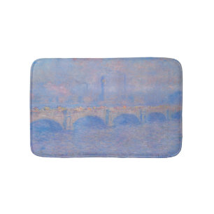 Claude Monet Waterloo Bridge Sonnenlicht Kunstdruc Badematte