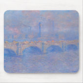 Claude Monet Waterloo Bridge Sonnenlicht Kunstprin Mousepad (Vorne)