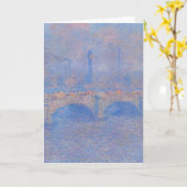 Claude Monet Waterloo Bridge Sunlight Art Print Karte (Gelbe Blume)