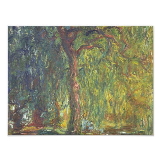 Claude Monet - Weeping Willow Fotodruck (Vorne)