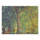 Claude Monet - Weeping Willow Fotodruck (Vorne)