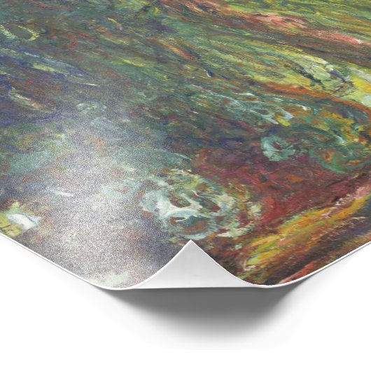 Claude Monet - Weeping Willow Fotodruck (Ecke)