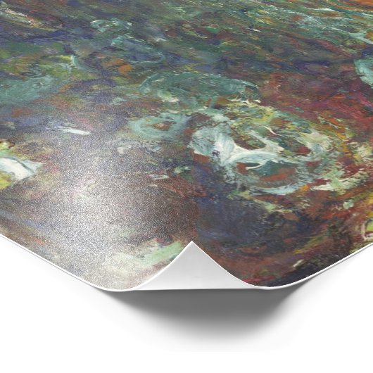 Claude Monet - Weeping Willow Fotodruck (Ecke)