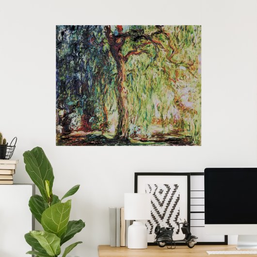 Claude Monet - Weeping Willow Poster (Heimbüro)