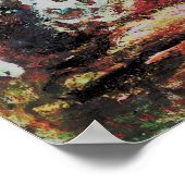 Claude Monet - Weeping Willow Poster (Ecke)