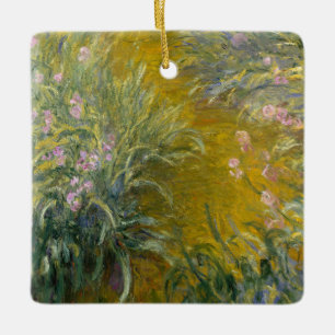 Claude Monet  Weg durch die Iren Keramikornament