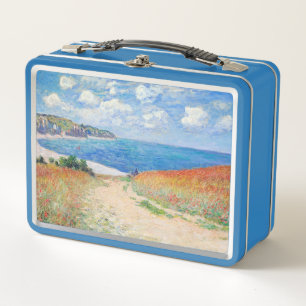 Claude Monet - Weg in den Weizenfeldern bei Pourvi Metall Brotdose