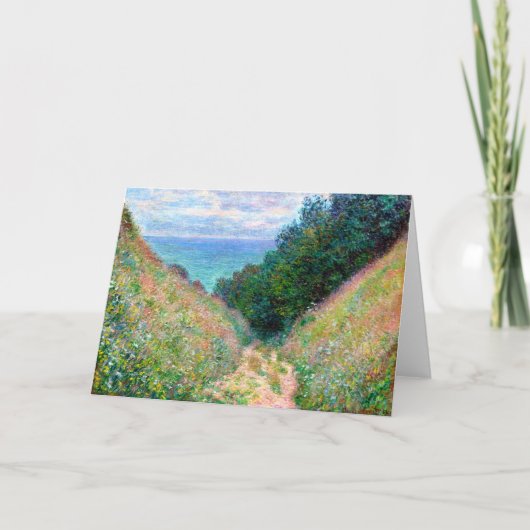 Claude Monet: Weg in La Cavee Pourville Karte (Vorderseite)