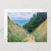 Claude Monet: Weg nach La Cavee Pourville Postkarte (Vorne/Hinten)