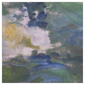 Claude Monet - Weiße Klematis Stoff (Muster)