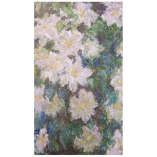 Claude Monet - Weiße Klematis Tischdecke