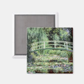 Claude Monet | Weiße Wasserlilien, 1899 Magnet (Vorderseite/Rückseite)