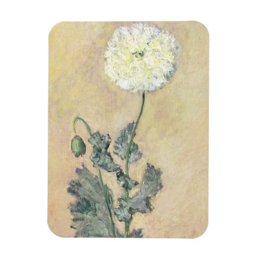 Claude Monet | Weißer Mohn, 1883 Magnet (Vertikal)