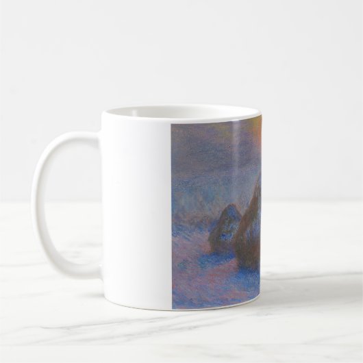 Claude Monet - Weißstapel - Sonnenuntergang, Schne Kaffeetasse (Links)